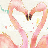 Flamingo Love Watercolor 4 Giclee Wrap Canvas Wall Art