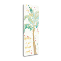 Paradise Palmtree Watercolor 1 Giclee Wrap Canvas Wall Art