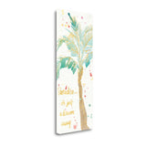 Paradise Palmtree Watercolor 1 Giclee Wrap Canvas Wall Art