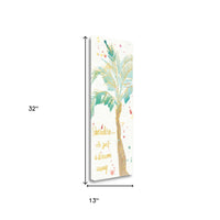 Paradise Palmtree Watercolor 1 Giclee Wrap Canvas Wall Art