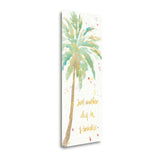 Watercolor Palm Tree 1 Giclee Wrap Canvas Wall Art