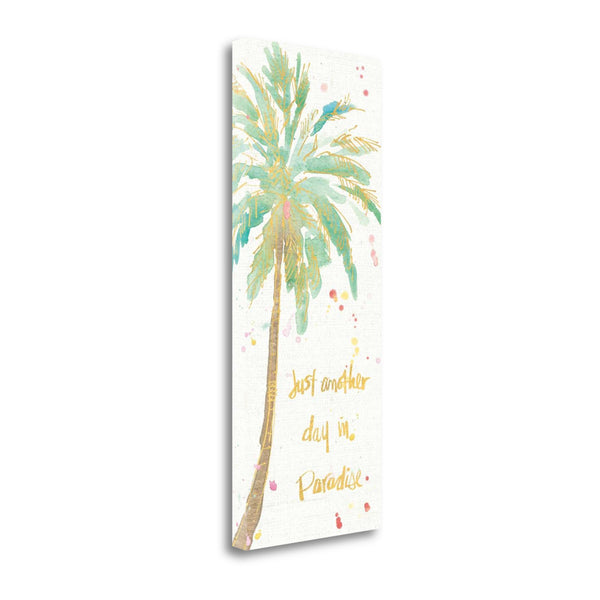 Watercolor Palm Tree 1 Giclee Wrap Canvas Wall Art