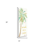 Watercolor Palm Tree 1 Giclee Wrap Canvas Wall Art