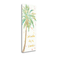 Watercolor Palm Tree 2 Giclee Wrap Canvas Wall Art