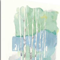 Watercolor Abstract Trees Giclee Wrap Canvas Wall Art