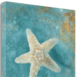 20" Majestic Starfish  in the Deep Blue Sea Giclee Wrap Canvas Wall Art