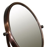 Vintage Style Copper 3X  Magnification Vanity Mirror