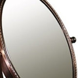 Vintage Style Copper 3X  Magnification Vanity Mirror