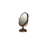 Vintage Style Copper 5X  Magnification Vanity Mirror