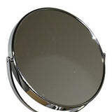 Vintage Pedestal Chrome 5X Magnification Vanity Mirror