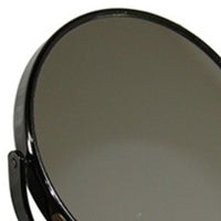 Vintage Pedestal Black 7X Magnification Vanity Mirror