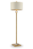 Gold Crystal Accent Floor Lamp