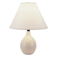 Contempo Bulb Beige Ceramic Table Lamp