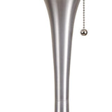 Minimalist Silver Metal Table Lamp
