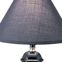 Black Urn Shaped Table Lamp
