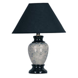 Navy Blue Marbled Ceramic Table Lamp