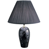 26?  Black Iris Urn Shape Table Lamp