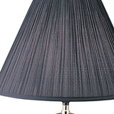 26?  Black Iris Urn Shape Table Lamp