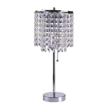 20? Modern Tall Silver Crystal Chandelier Lamp