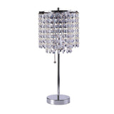 20? Modern Tall Silver Crystal Chandelier Lamp