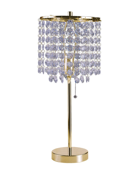 20? Modern Tall Gold Crystal Chandelier Lamp