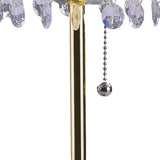 20? Modern Tall Gold Crystal Chandelier Lamp