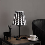 16? Modern Black And White Metal Table Lamp
