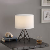 18? Asymmetric Espresso Metal Table Lamp