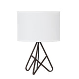 18? Asymmetric Espresso Metal Table Lamp