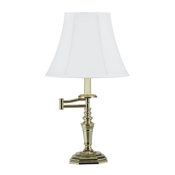 23? Transitional Gold Arm Metal Table Lamp