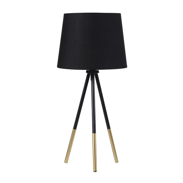 20? Classic Black Matte Tripod Table Lamp