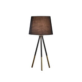 20? Classic Black Matte Tripod Table Lamp