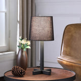 17? Industrial Black Metal Table Lamp