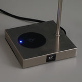 22? Industrial Square Metal Table Lamp with USB Port