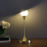 16? Brushed Gold Touch On Globe Table Lamp