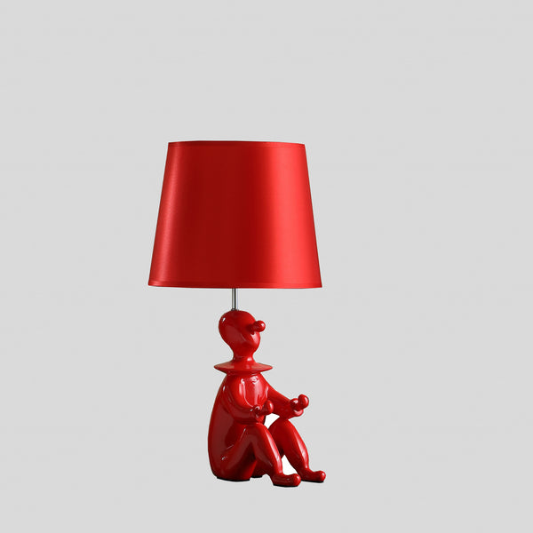 21? Red Sculptural Clown Phone Holder Desk Lamp
