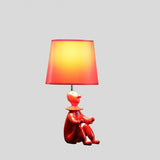 21? Red Sculptural Clown Phone Holder Desk Lamp