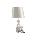21? White Sculptural Clown Phone Holder Desk Lamp