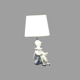 21? White Sculptural Clown Phone Holder Desk Lamp