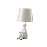 21? White Sculptural Clown Phone Holder Desk Lamp