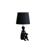 21? Black Sculptural Clown Phone Holder Desk Lamp