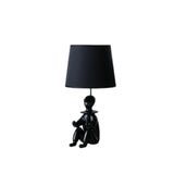 21? Black Sculptural Clown Phone Holder Desk Lamp
