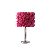 18? Red Roses Acrylic And Metal Table Lamp