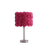 18? Red Roses Acrylic And Metal Table Lamp