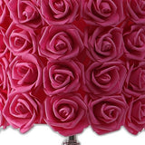 18? Red Roses Acrylic And Metal Table Lamp