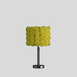 18? Yellow Roses Acrylic And Metal Table Lamp