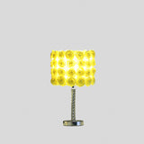 18? Yellow Roses Acrylic And Metal Table Lamp