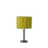 18? Yellow Roses Acrylic And Metal Table Lamp