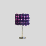 18? Lavender Roses Acrylic And Metal Table Lamp