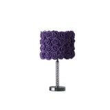 18? Lavender Roses Acrylic And Metal Table Lamp